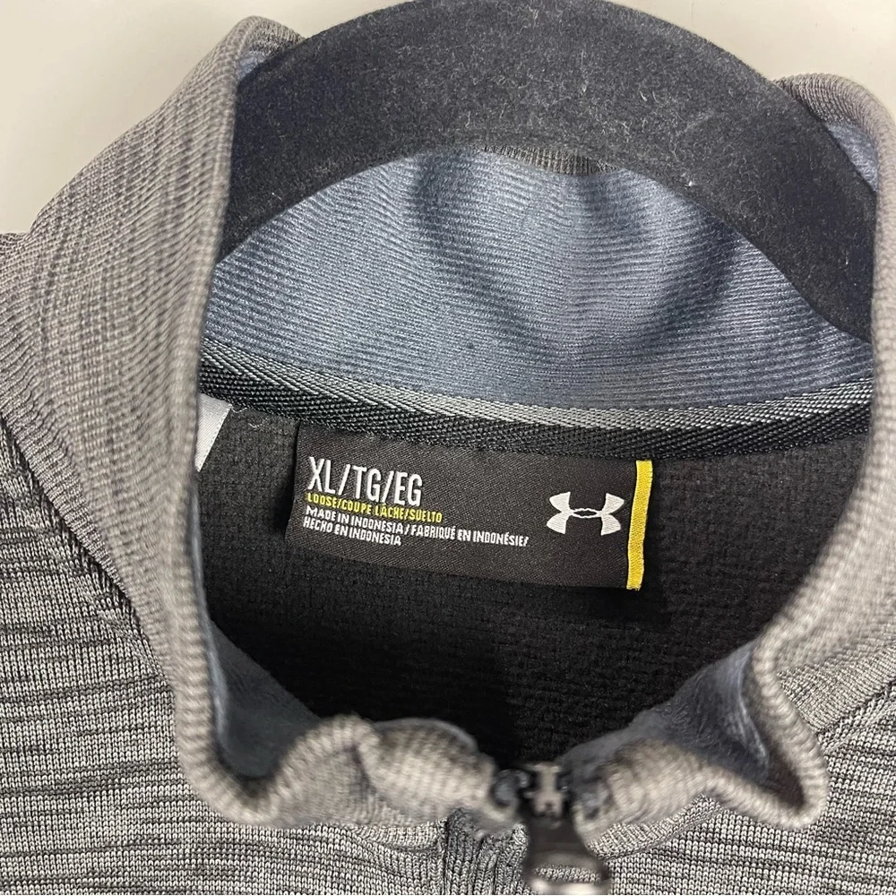 Under Armour ColdGear 1/4 Zip Pullover Men’s XL Loose Fit Sweater Hawkeye Logo